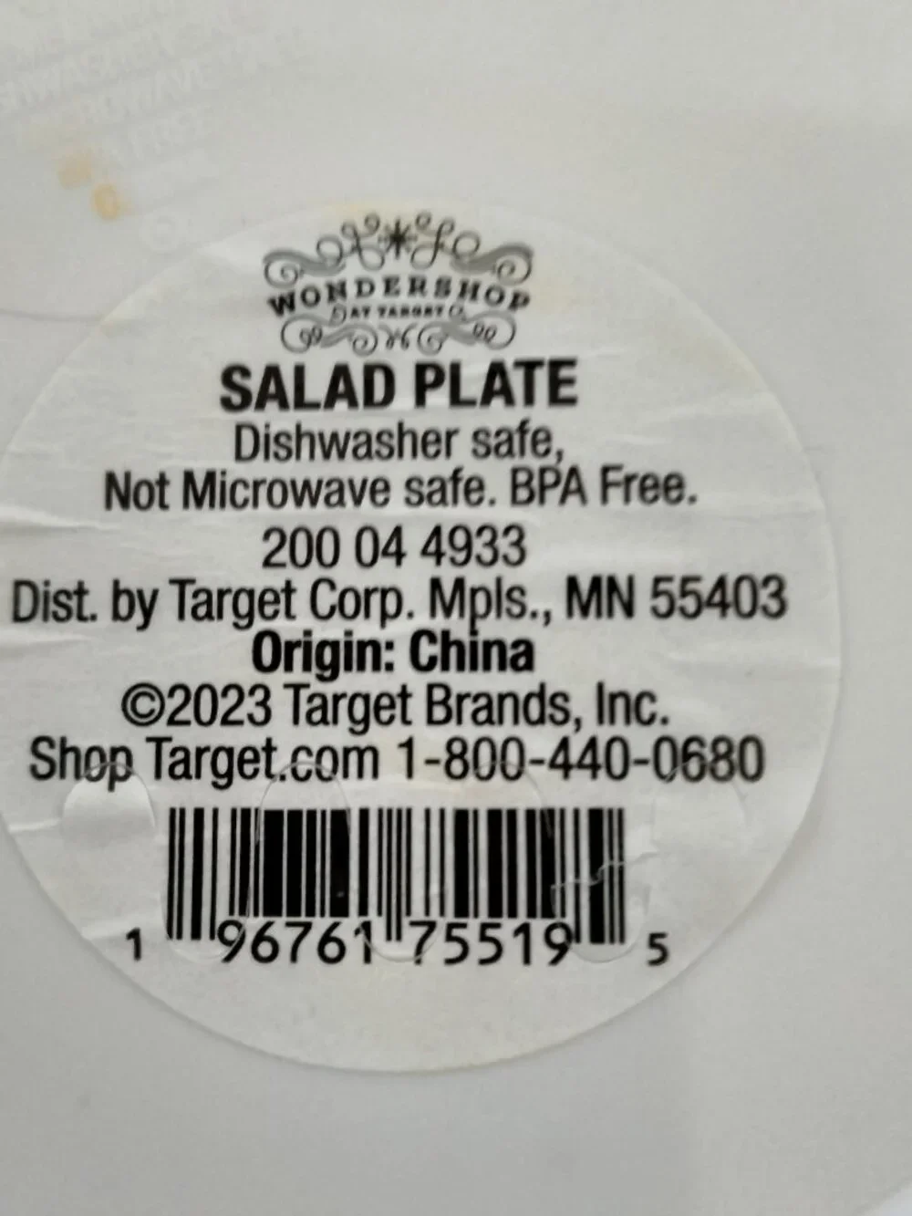 Wondershop 3 Santa Figural Plates and 6 Round Plates Lot of 9 Plates Melamine